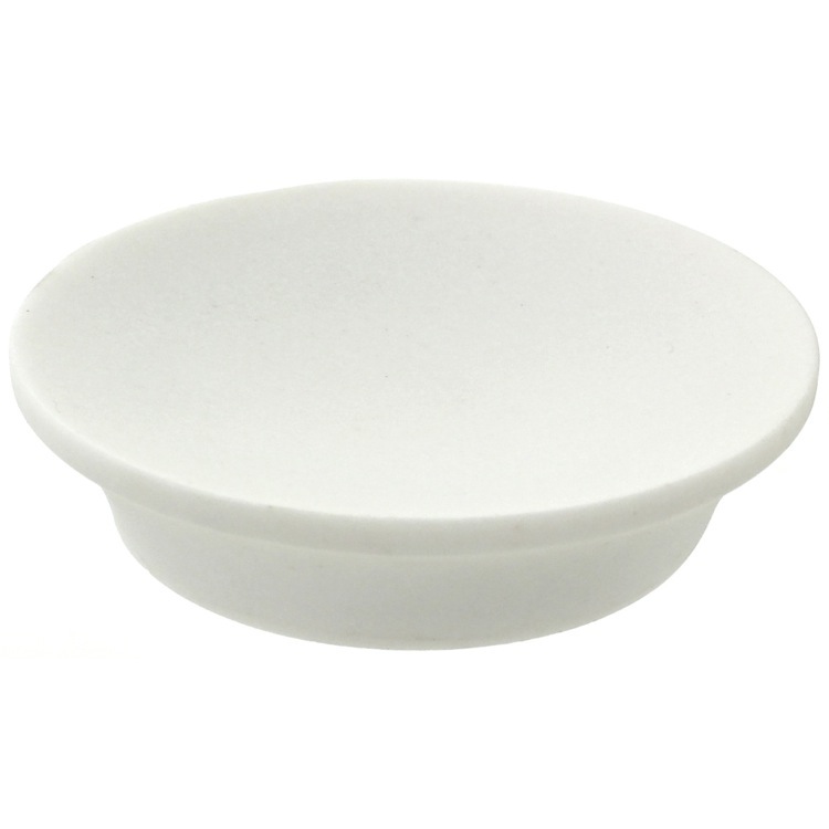 Soap Dish, Gedy AU11-02, Round Soap Dish Made From Stone in White Finish